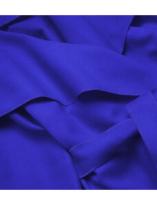 MADE IN ITALY Minimalistický dámsky kabát v nevädzovej farbe (747ART)