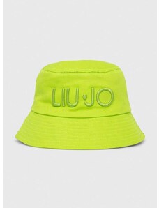 Bavlnený klobúk Liu Jo zelená farba, bavlnený