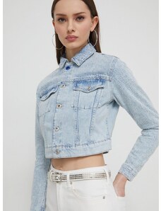 Rifľová bunda Karl Lagerfeld Jeans dámska, prechodná