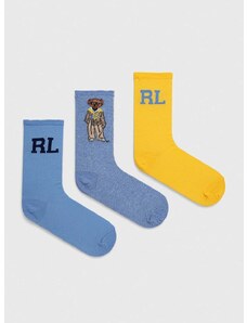 Ponožky Polo Ralph Lauren 3-pak dámske,455942355