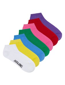 JACK & JONES Ponožky modrá / žltá / fialová / červená