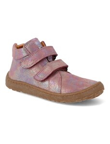 Jeseň 2023 Barefoot členková obuv Froddo - BF High tops Pink shine ružová