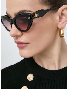 Slnečné okuliare Vivienne Westwood dámske, čierna farba, VW505300153