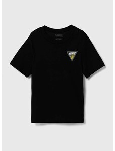 Detské bavlnené tričko Vans ALIEN PEACE BFF čierna farba, s potlačou