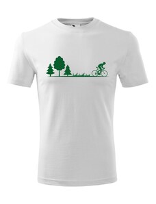 Handel Unisex tričko - Príroda a cyklista