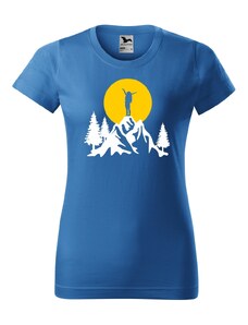 Handel Dámske tričko - Turistka na vrchole hory