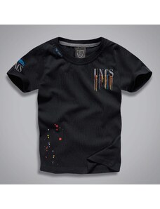UNCS Pánske tričko Splash - čierne