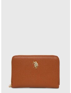 Peňaženka U.S. Polo Assn. dámsky, hnedá farba