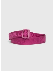 Opasok Karl Lagerfeld Jeans dámsky, ružová farba