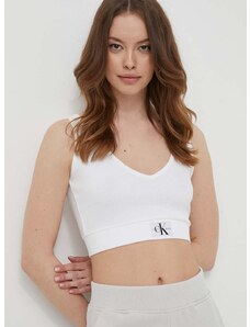 Top Calvin Klein Jeans dámsky,biela farba,J20J223356