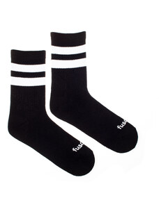 Fusakle Ponožky Šport pásik čierne