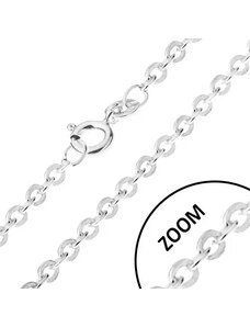 Šperky Eshop - Retiazka s kolmo napájanými očkami zo striebra 925, šírka 1,2 mm, dĺžka 600 mm R08.14