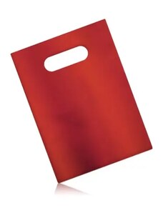 Šperky Eshop - Matná darčeková taška z celofánu, tmavočervená farba GY58