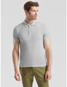 Fruit of the Loom Light Grey Men's Polo Shirt Tailored Fit Friut of the Loom