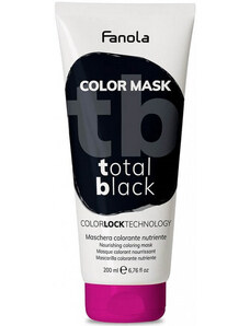 Fanola Color Mask Colored Hair Mask 200ml, Total Black
