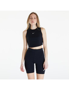 Dámske tielko Nike Sportswear Essentials Women's Ribbed Cropped Tank Black/ Sail