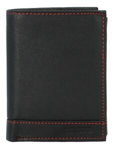 Pánska kožená peňaženka čierno/červená - Bellugio Eddie čierna