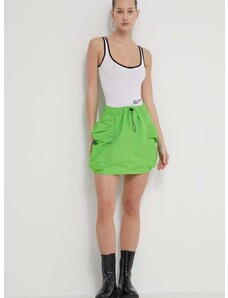 Sukňa Karl Lagerfeld Jeans zelená farba, mini, puzdrová