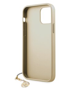 Apple iPhone 12 Pro Max Guess Charms Telefon Hülle braun