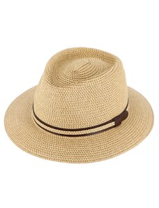 Fiebig - Headwear since 1903 Letný béžový fedora klobúk od Fiebig - Traveller Toyo