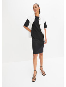 bonprix Tričkové šaty, oversize (2 ks), farba čierna