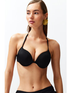 Trendyol Collection Čierny Balconet Push Up Bikini Top