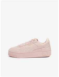 Puma Carina Street Women's Light Pink Sneakers with Leather Details - Women