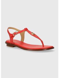 Kožené sandále MICHAEL Michael Kors Mallory dámske, červená farba, 40S1MAFA2L