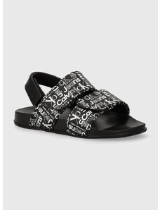 Detské sandále Calvin Klein Jeans čierna farba