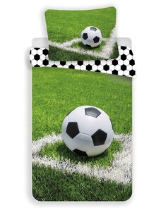 Jerry Fabrics Obliečky s fotbalovou loptou 01 140x200 70x90 cm 100% Bavlna