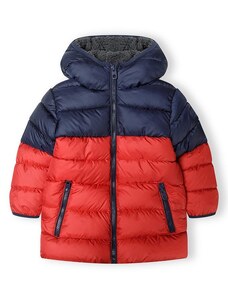 Minoti Chlapčenská zimná bunda Puffa s kožušinovou podšívkou, Minoti, 15coat 27, červená