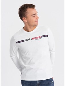 Ombre Clothing Originálne biele tričko V2 LSPT-0119