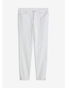 bonprix Strečové džínsy, farba biela