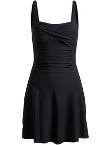 bonprix Sťahovacie kúpacie šaty z recyklovaného polyamidu, stredný tvarujúci efekt, farba čierna, rozm. 42