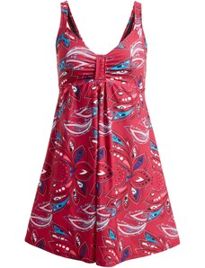 bonprix Sťahujúce kúpacie šaty z recyklovaného polyamidu stredne tvarujúci efekt, farba červená, rozm. 42