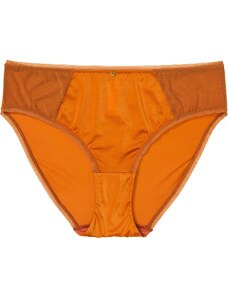 bonprix Maxi nohavičky s lesklým materiálom, farba hnedá