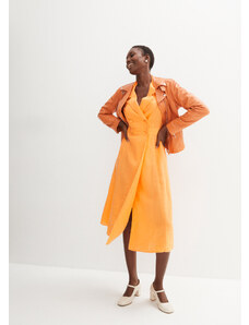 bonprix Košeľové šaty s čistého plátna, farba oranžová, rozm. 44