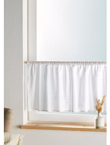 bonprix Vitrážková záclona s dierkovanou výšivkou, farba biela, rozm. D/Š: 60/120 cm