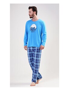Modré pánske pyžamo Sleep well