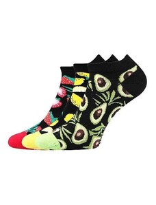 DEDON kotníčkové veselé barevné ponožky Lonka - JAHODY