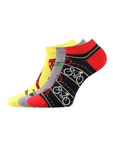 DEDON kotníčkové veselé barevné ponožky Lonka - CYKLO