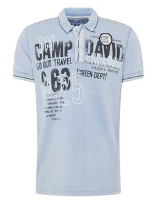 CAMP DAVID Tričko modrosivá / čierna / biela