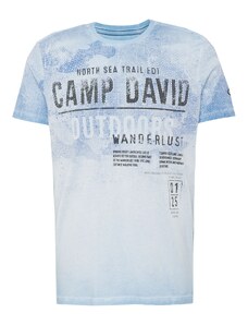 CAMP DAVID Tričko 'North Sea Trail' modrá / svetlomodrá / čierna