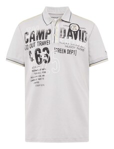 CAMP DAVID Tričko svetlosivá / čierna / biela