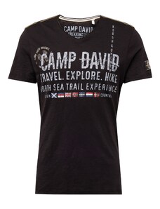 CAMP DAVID Tričko 'North Sea Trail' opálová / červená / čierna / biela