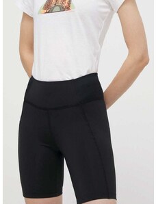 Športové krátke nohavice Columbia Boundless Trek dámske, čierna farba, jednofarebné, vysoký pás, 2074471