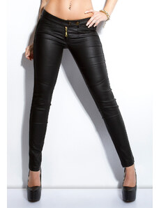 Style fashion Sexy KouCla treggings with golden buttons