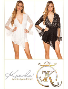 Style fashion Sexy playsuit with bell sleeves and lace
