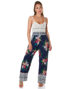Style fashion Trendy Boho look Jumpsuit with pockets
