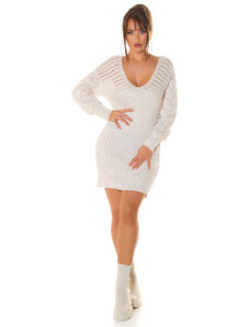 Style fashion Sexy Oversized longsleeve knit dress